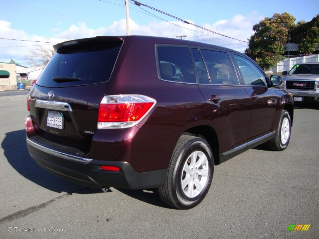 2011 Highlander V6 4WD - Sizzling Crimson Mica / Ash photo #7