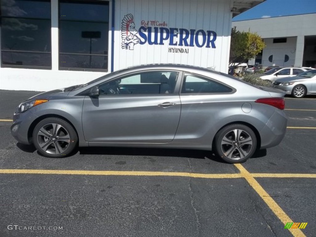 2013 Elantra Coupe SE - Titanium Gray Metallic / Black photo #2