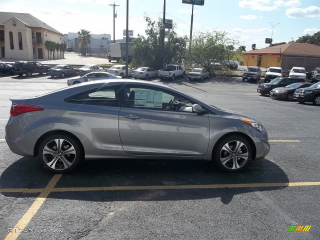 2013 Elantra Coupe SE - Titanium Gray Metallic / Black photo #4