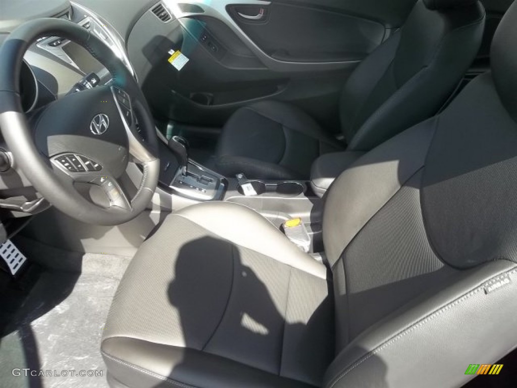 2013 Elantra Coupe SE - Titanium Gray Metallic / Black photo #9