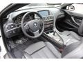 Black Nappa Leather Prime Interior Photo for 2012 BMW 6 Series #69419941