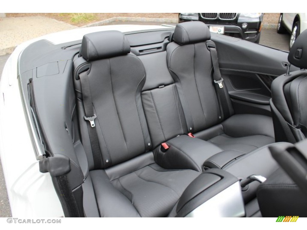 Black Nappa Leather Interior 2012 BMW 6 Series 650i Convertible Photo #69420055