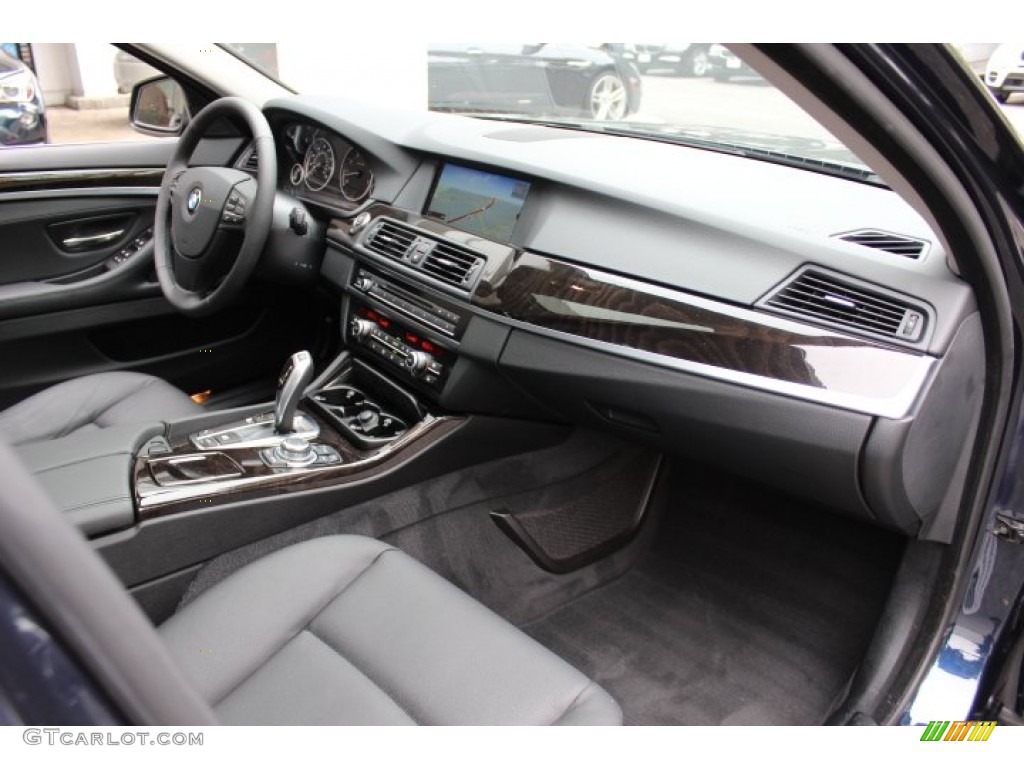 2012 BMW 5 Series 535i Sedan Black Dashboard Photo #69420910