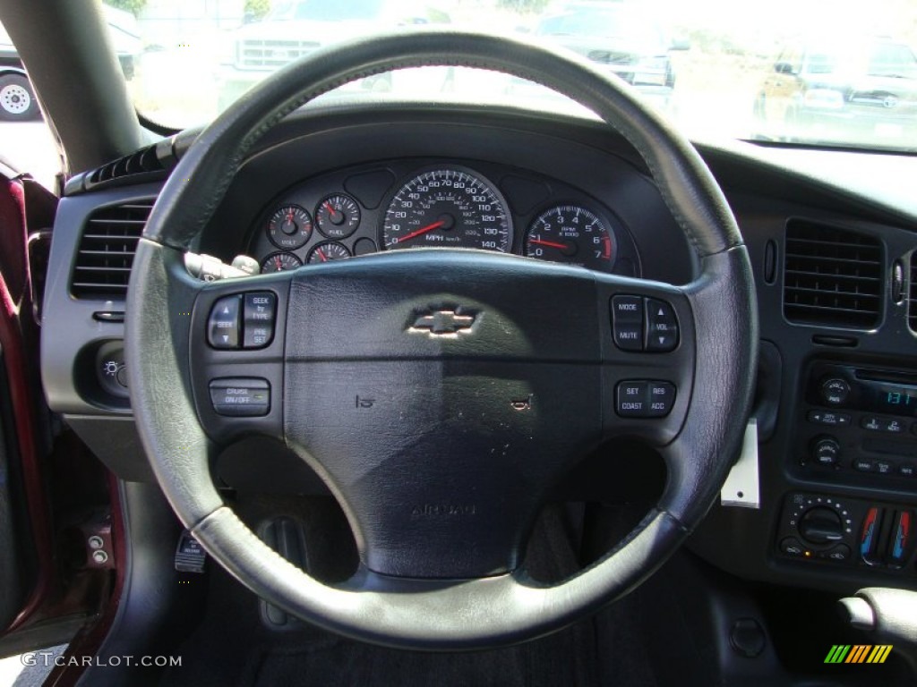 2004 Chevrolet Monte Carlo SS Ebony Black Steering Wheel Photo #69421516