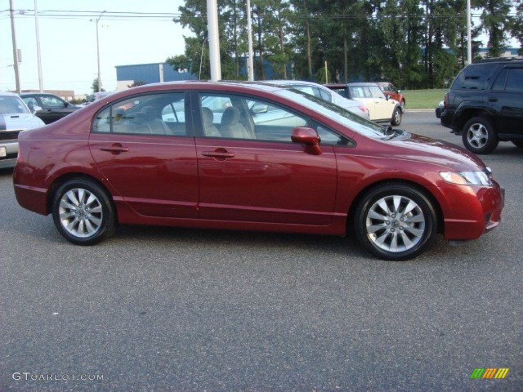 Tango Red Pearl 2009 Honda Civic EX Sedan Exterior Photo #69422473