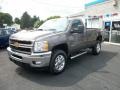 2013 Mocha Steel Metallic Chevrolet Silverado 3500HD LT Regular Cab 4x4  photo #4