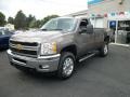 2013 Mocha Steel Metallic Chevrolet Silverado 3500HD LT Regular Cab 4x4  photo #48