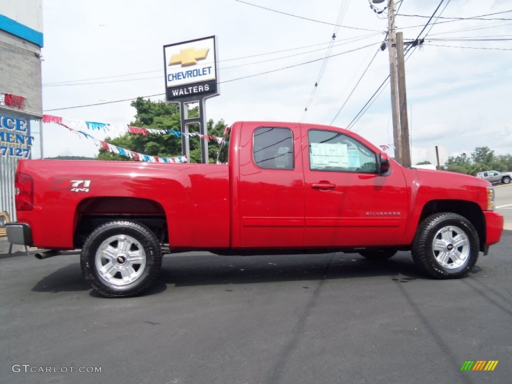 2012 Silverado 1500 LT Extended Cab 4x4 - Victory Red / Ebony photo #2