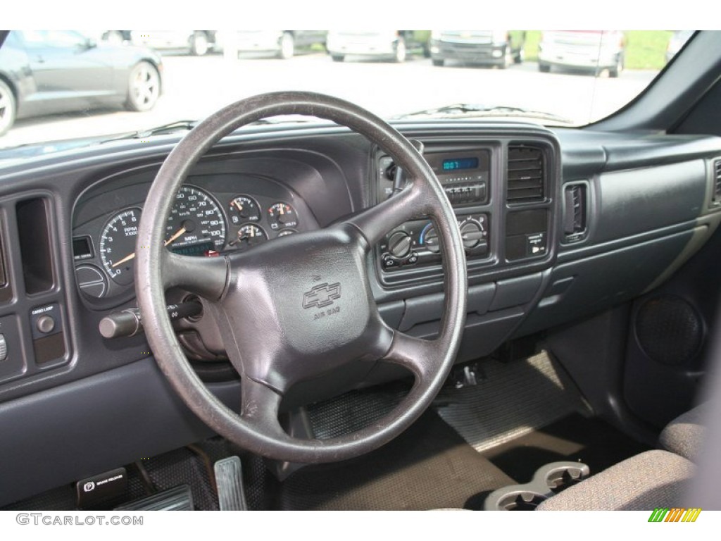 2001 Chevrolet Silverado 1500 LS Regular Cab Graphite Dashboard Photo #69424681