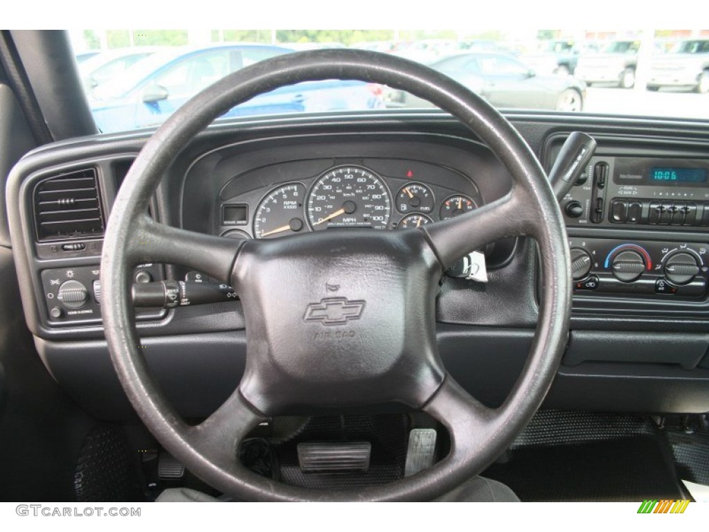 2001 Chevrolet Silverado 1500 LS Regular Cab Graphite Steering Wheel Photo #69424699
