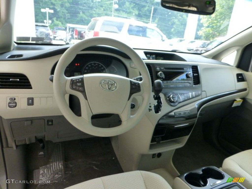 2013 Toyota Sienna LE Bisque Dashboard Photo #69424714