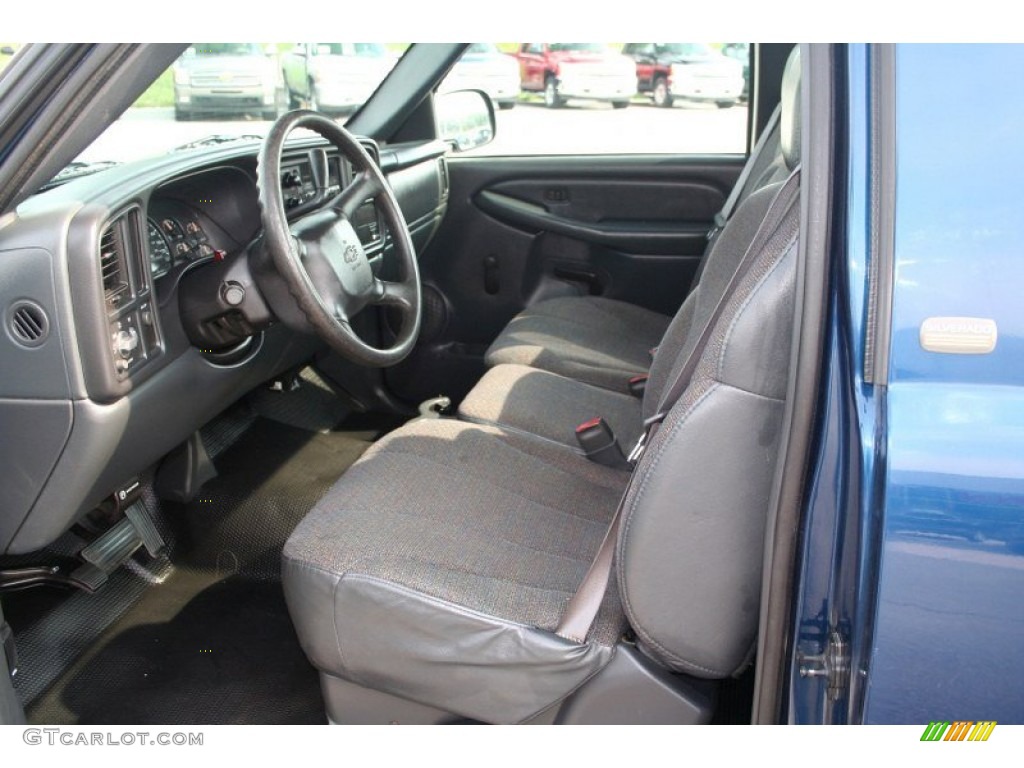 2001 Silverado 1500 LS Regular Cab - Indigo Blue Metallic / Graphite photo #17