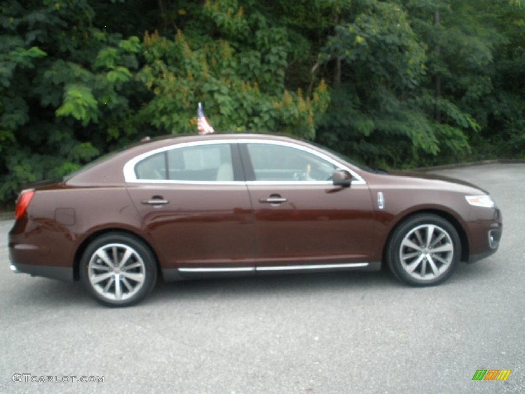 2009 MKS Sedan - Cinnamon Metallic / Light Camel photo #2