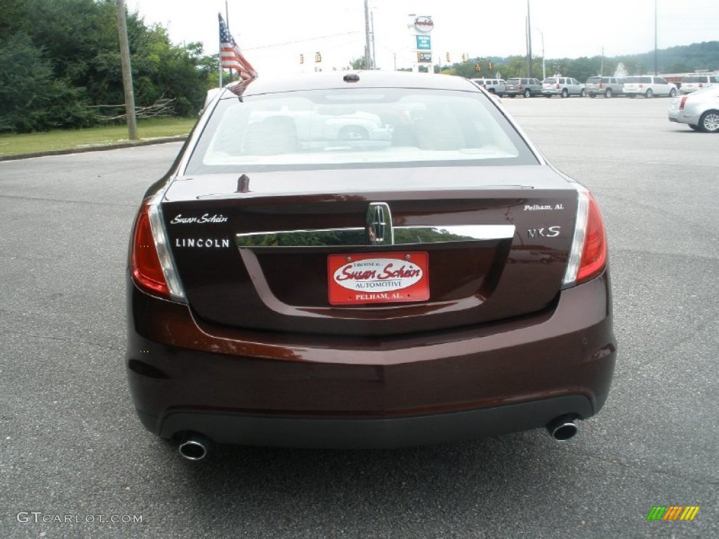 2009 MKS Sedan - Cinnamon Metallic / Light Camel photo #8