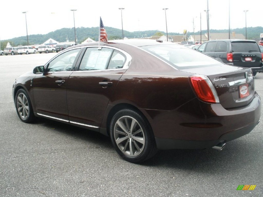 2009 MKS Sedan - Cinnamon Metallic / Light Camel photo #9