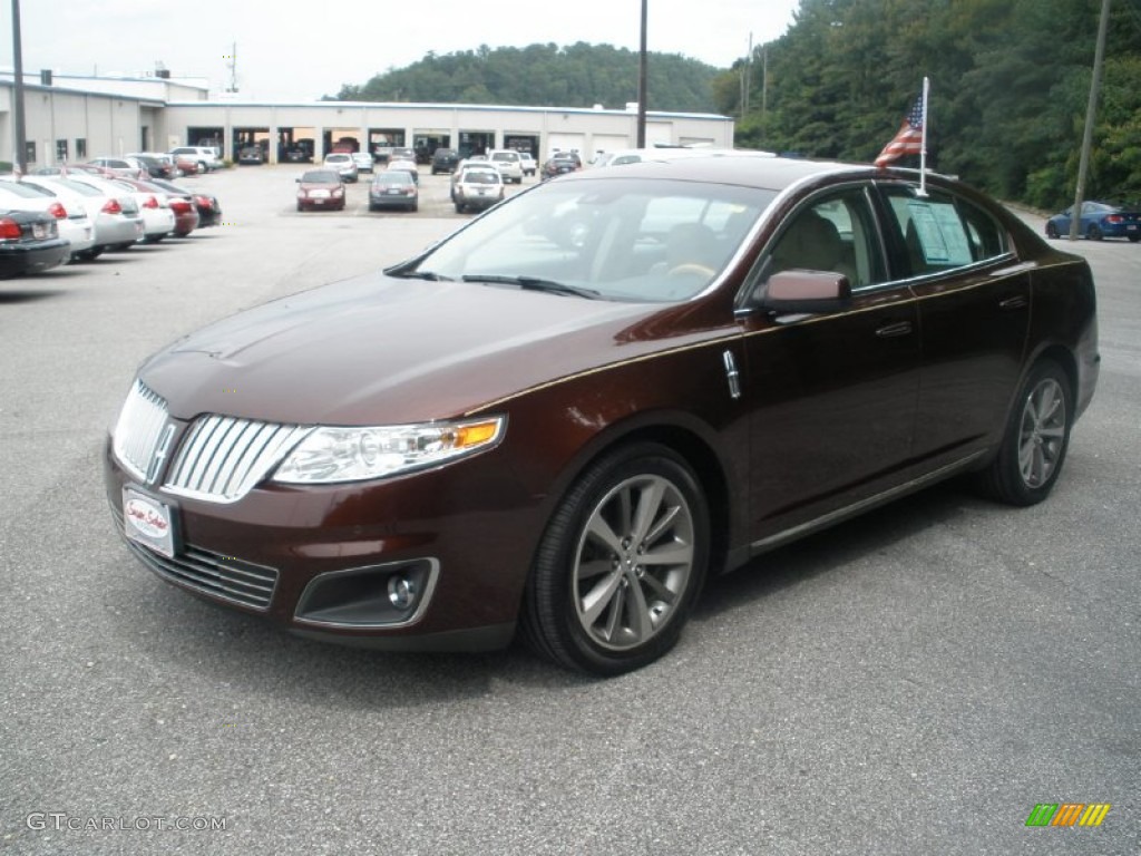 2009 MKS Sedan - Cinnamon Metallic / Light Camel photo #11
