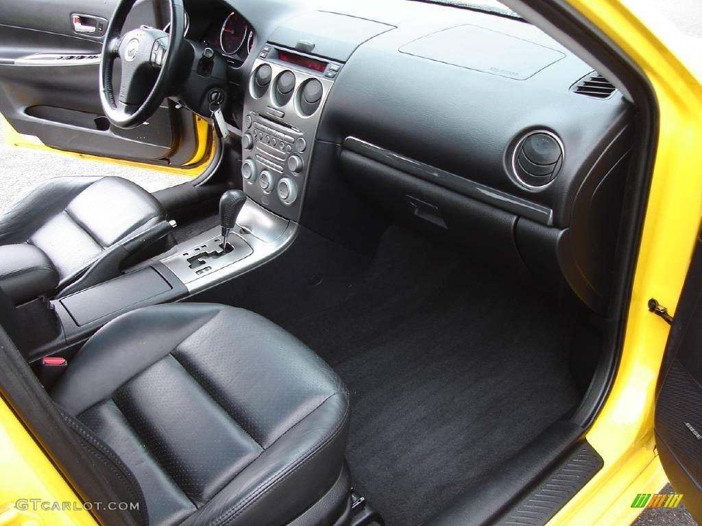 2003 MAZDA6 s Sedan - Speed Yellow / Black photo #21
