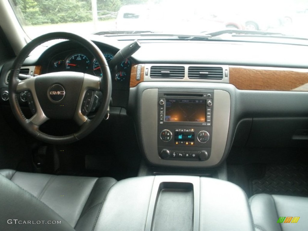 2008 GMC Sierra 1500 SLT Crew Cab 4x4 Ebony Dashboard Photo #69425656