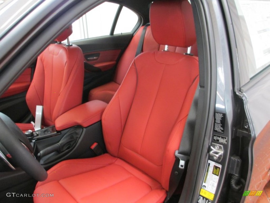 2013 3 Series 328i xDrive Sedan - Mineral Grey Metallic / Coral Red/Black photo #10