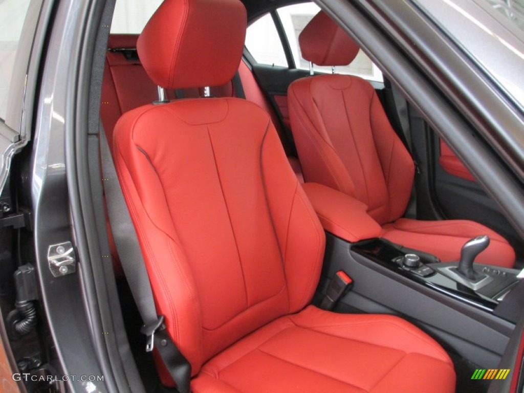 Coral Red/Black Interior 2013 BMW 3 Series 328i xDrive Sedan Photo #69425929