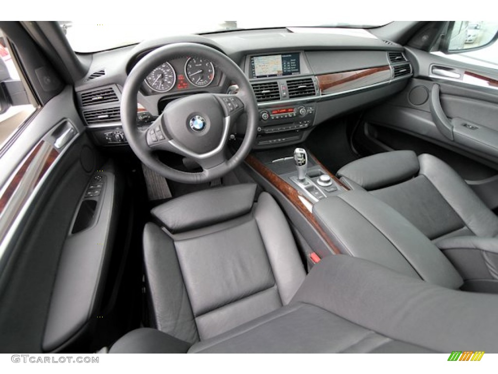 Black Interior 2009 BMW X5 xDrive48i Photo #69426541