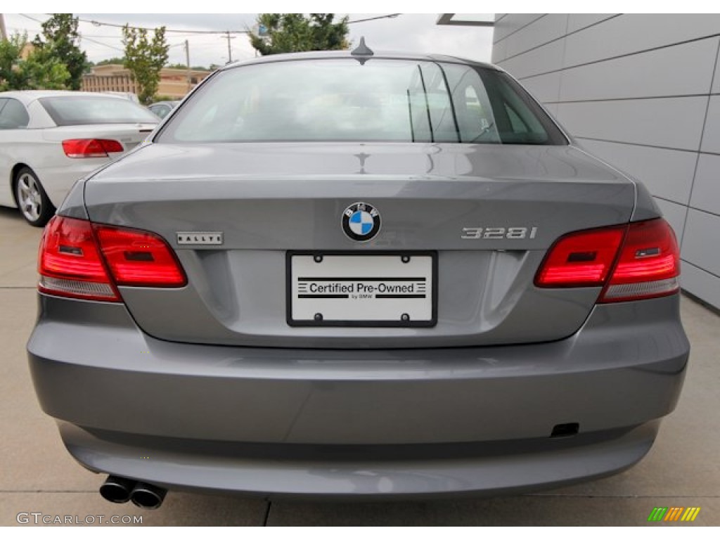 2009 3 Series 328xi Coupe - Space Grey Metallic / Black photo #4