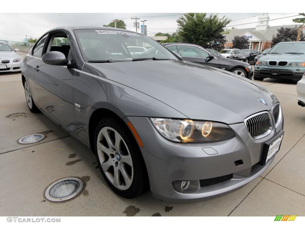 2009 3 Series 328xi Coupe - Space Grey Metallic / Black photo #6