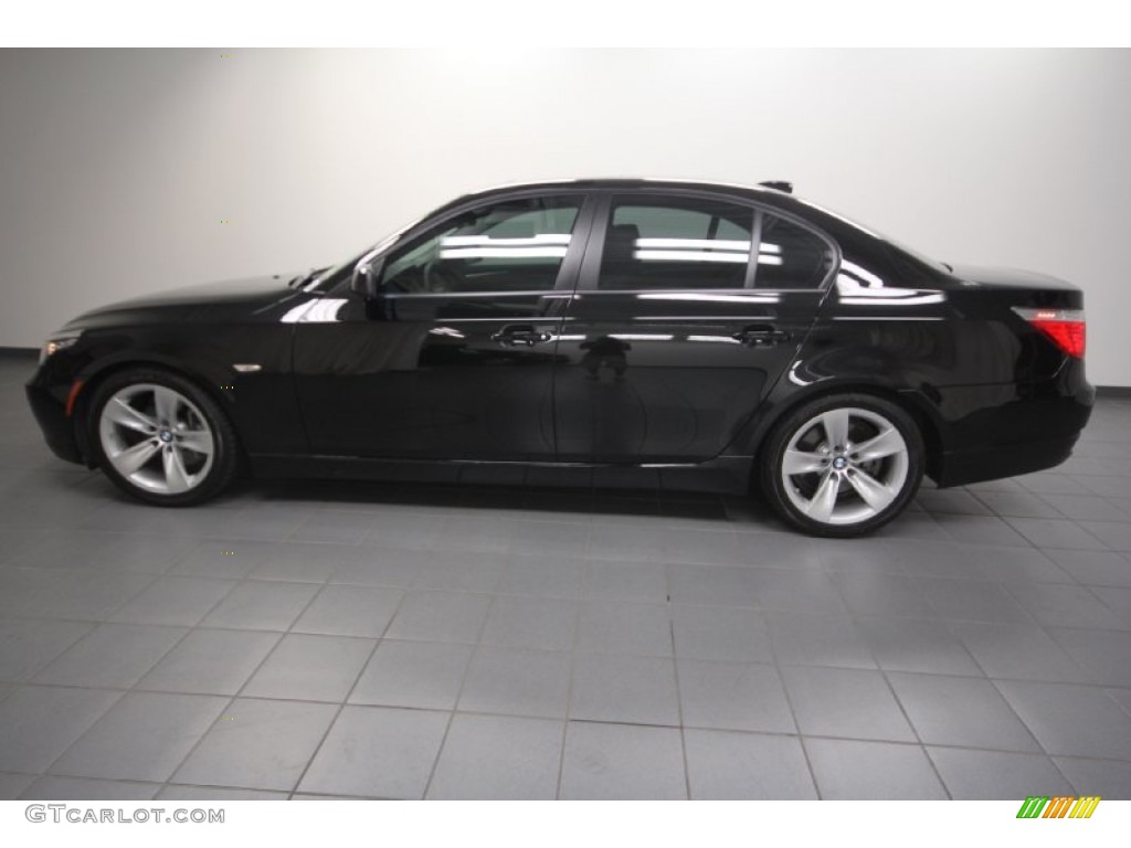 Jet Black 2008 BMW 5 Series 528i Sedan Exterior Photo #69427231