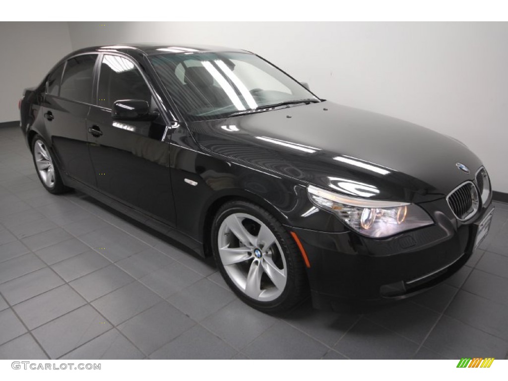 Jet Black 2008 BMW 5 Series 528i Sedan Exterior Photo #69427285