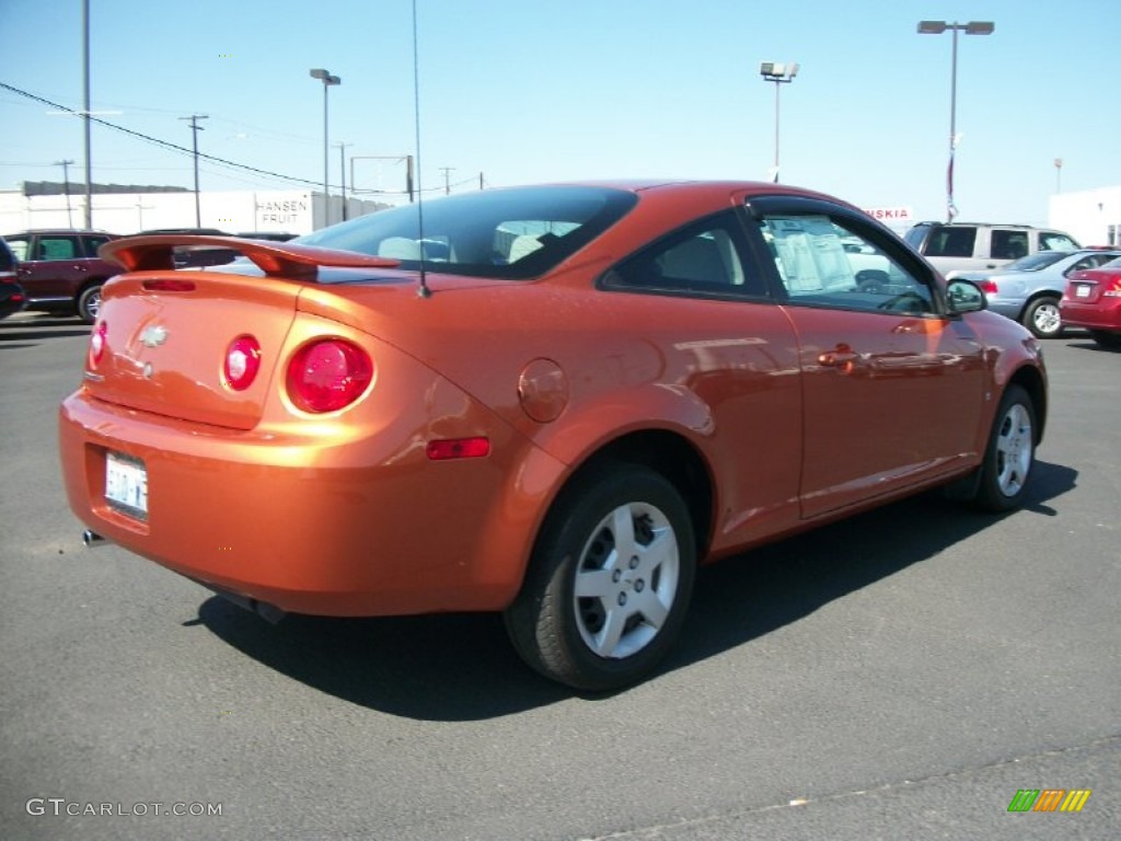 2007 Cobalt LS Coupe - Sunburst Orange Metallic / Gray photo #2