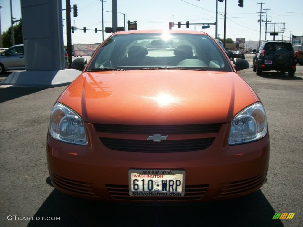2007 Cobalt LS Coupe - Sunburst Orange Metallic / Gray photo #6