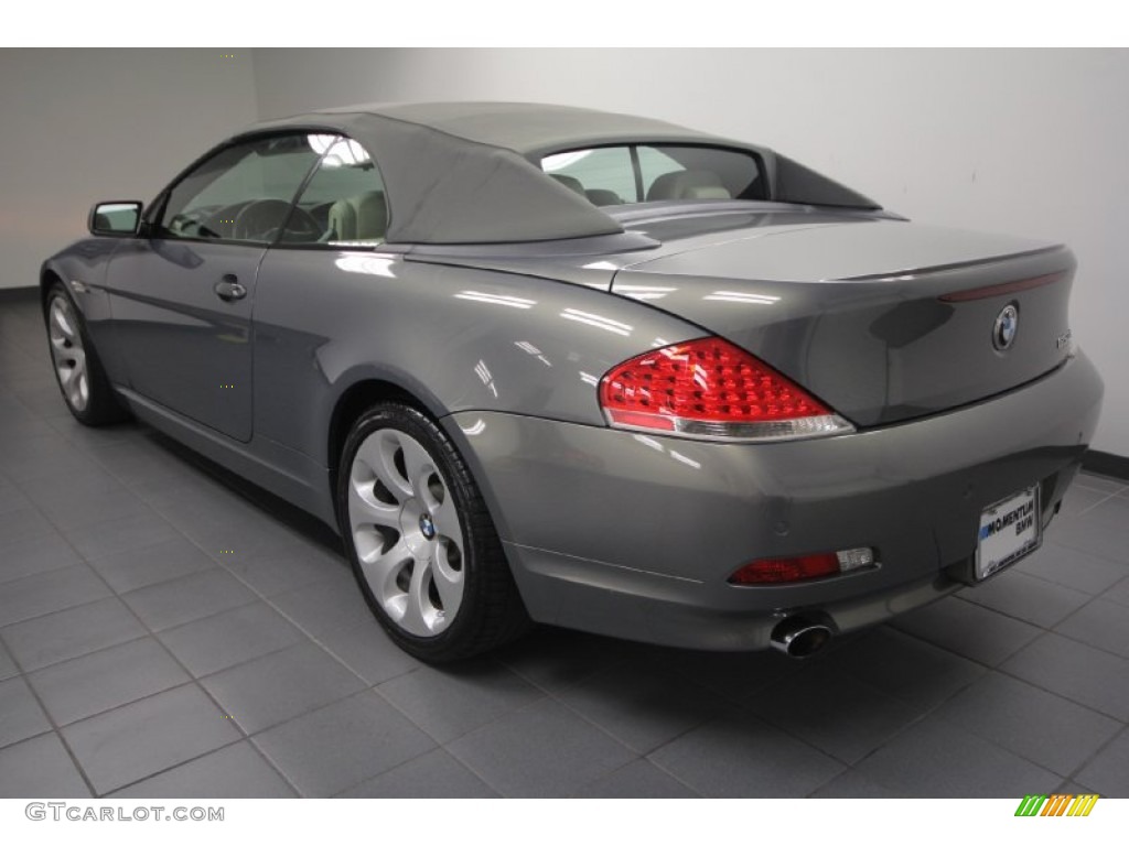 2007 6 Series 650i Convertible - Stratus Grey Metallic / Cream Beige photo #5