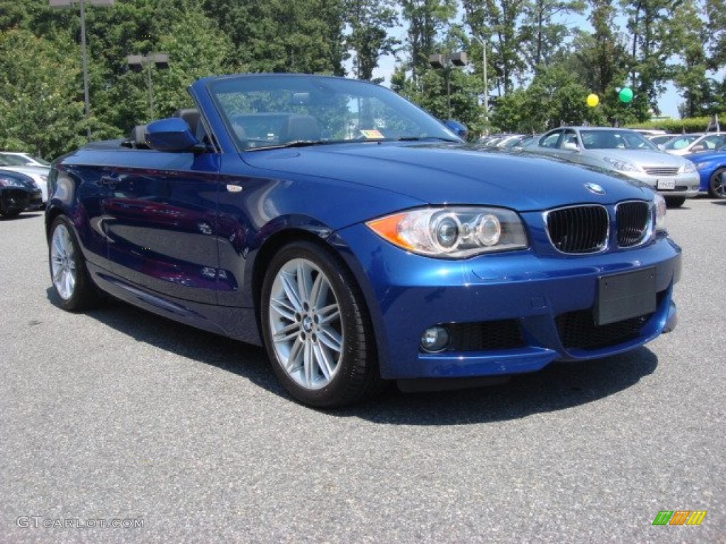 2010 1 Series 128i Convertible - Le Mans Blue Metallic / Black photo #1