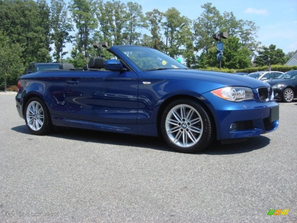 2010 1 Series 128i Convertible - Le Mans Blue Metallic / Black photo #2