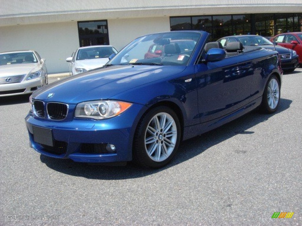 2010 1 Series 128i Convertible - Le Mans Blue Metallic / Black photo #7