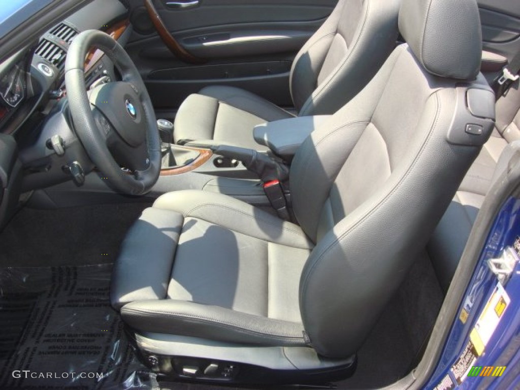 Black Interior 2010 BMW 1 Series 128i Convertible Photo #69429244