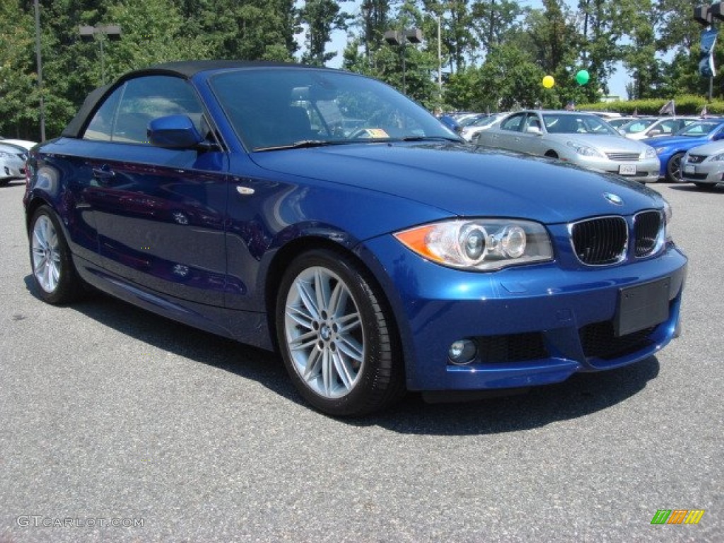 Le Mans Blue Metallic 2010 BMW 1 Series 128i Convertible Exterior Photo #69429394