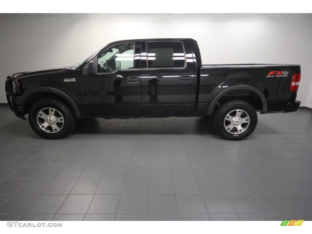 2004 F150 FX4 SuperCrew 4x4 - Black / Black photo #2