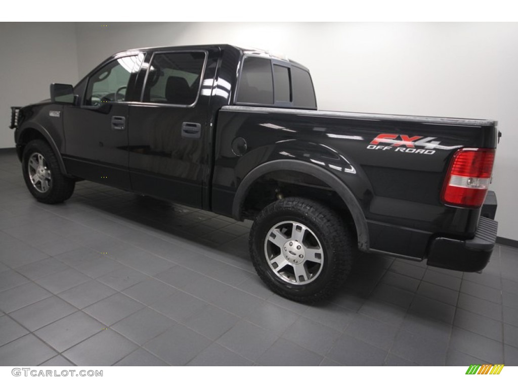 2004 F150 FX4 SuperCrew 4x4 - Black / Black photo #5