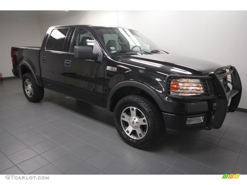 2004 F150 FX4 SuperCrew 4x4 - Black / Black photo #8