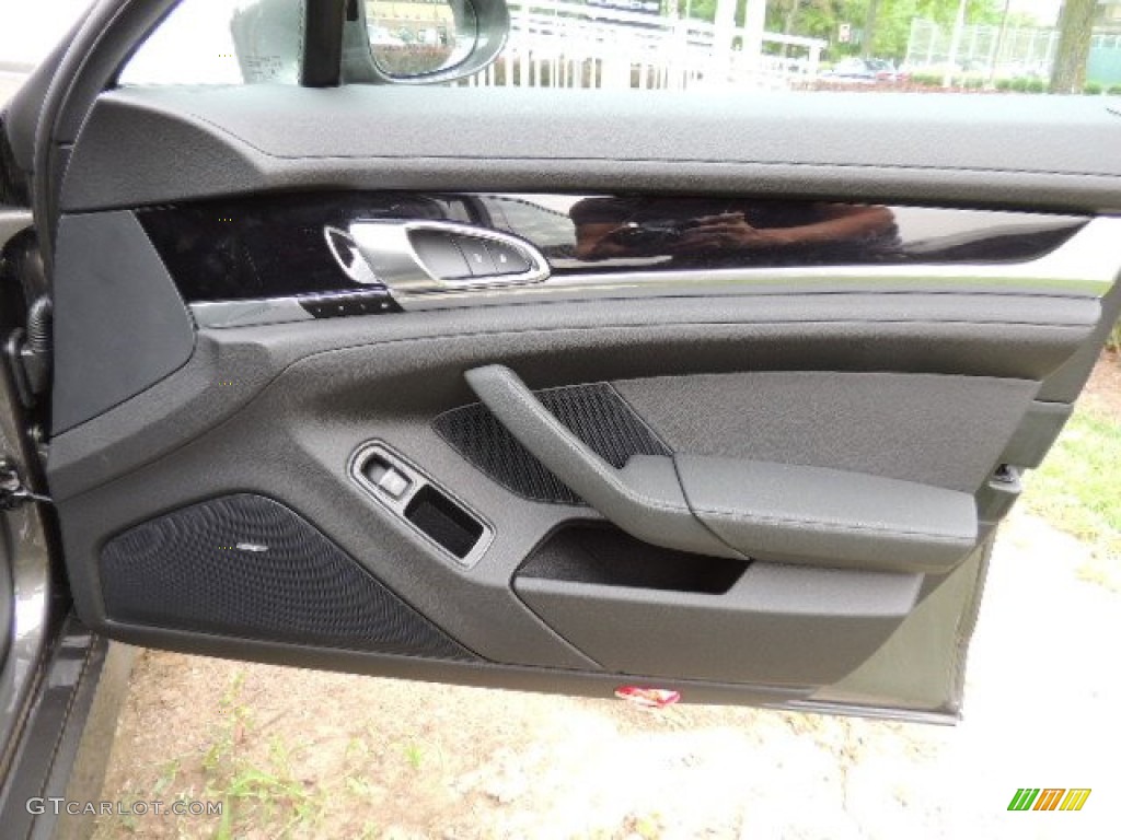 2013 Porsche Panamera V6 Black Door Panel Photo #69431122