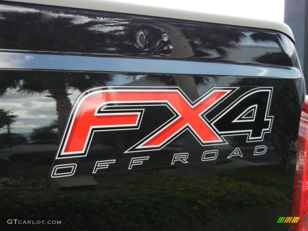 2012 F250 Super Duty King Ranch Crew Cab 4x4 - Tuxedo Black Metallic / Chaparral Leather photo #12