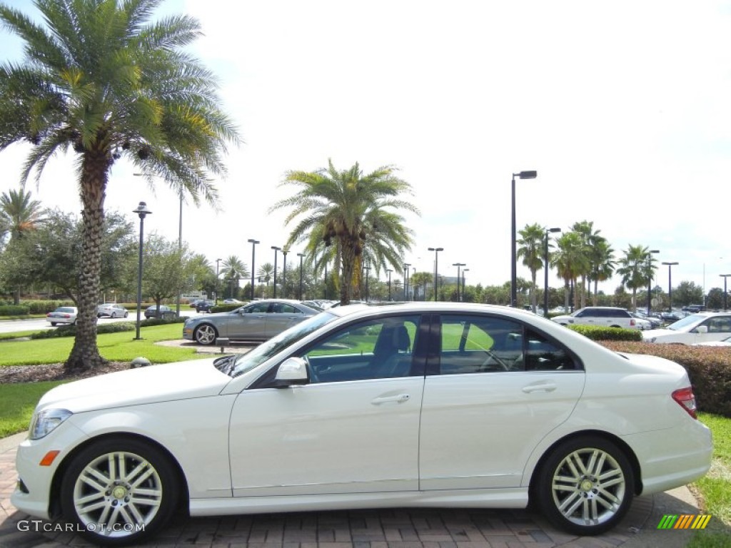 Arctic White 2009 Mercedes-Benz C 300 Sport Exterior Photo #69432448