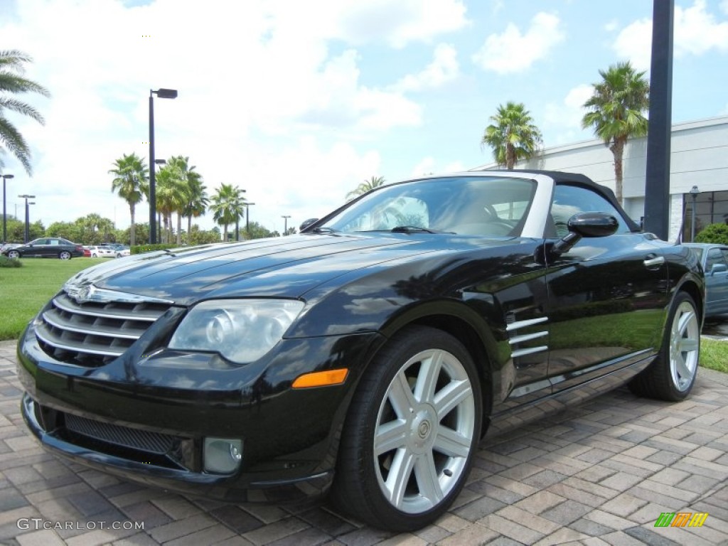 Black 2005 Chrysler Crossfire Limited Roadster Exterior Photo #69432694