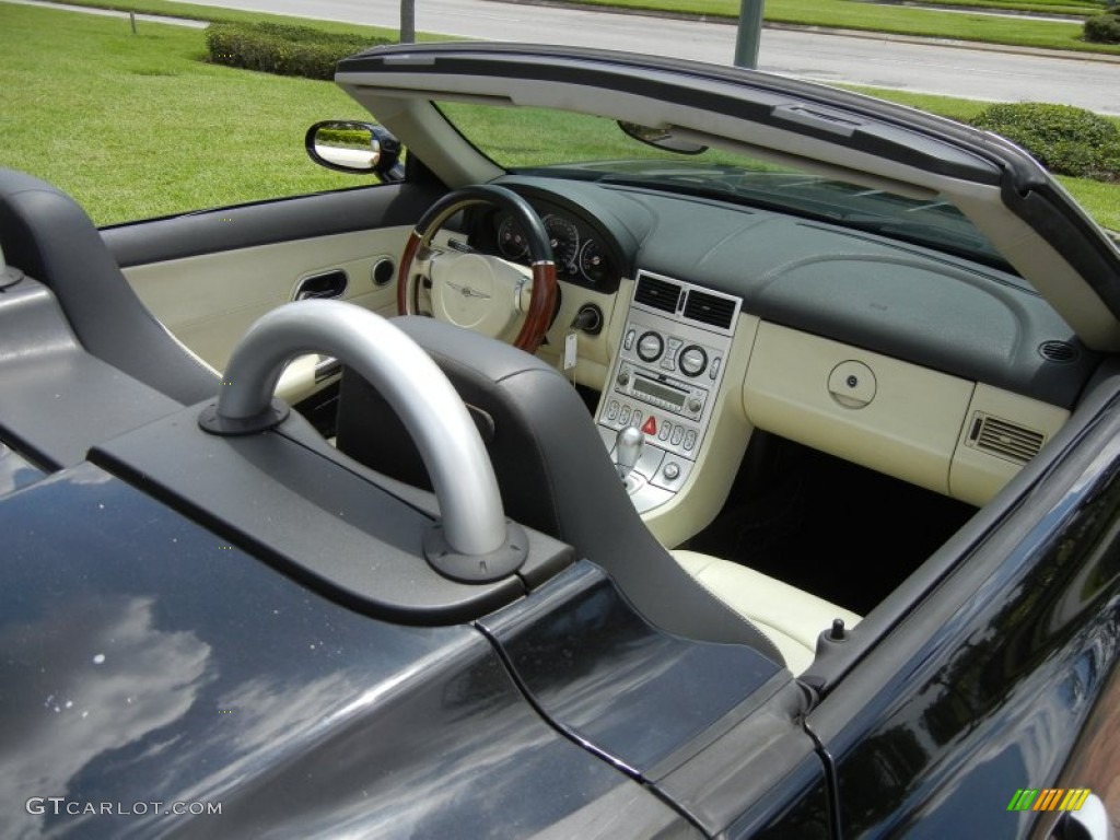 2005 Chrysler Crossfire Limited Roadster Dark Slate Grey/Vanilla Dashboard Photo #69432781
