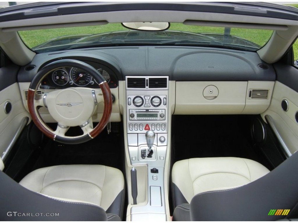 2005 Chrysler Crossfire Limited Roadster Dark Slate Grey/Vanilla Dashboard Photo #69432856