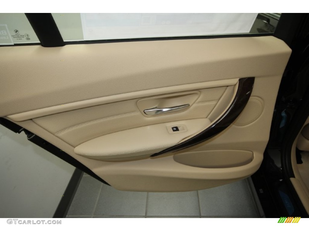 2013 3 Series 328i Sedan - Black Sapphire Metallic / Veneto Beige photo #23