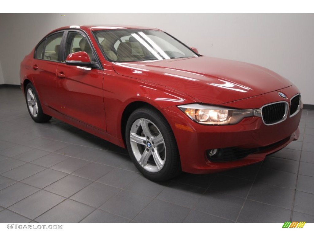 2013 3 Series 328i Sedan - Melbourne Red Metallic / Venetian Beige photo #1