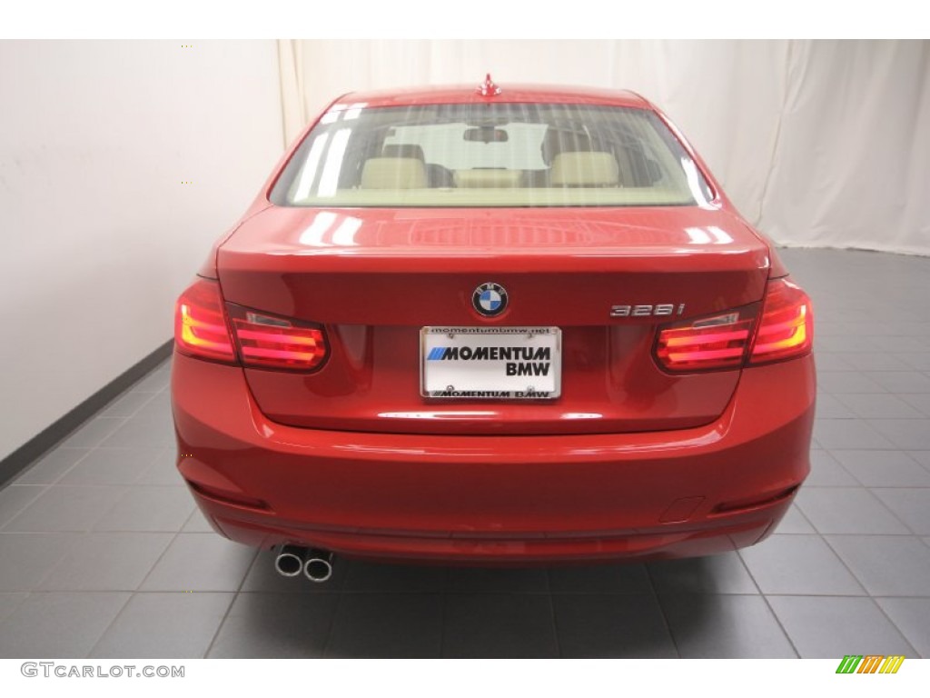 2013 3 Series 328i Sedan - Melbourne Red Metallic / Venetian Beige photo #9