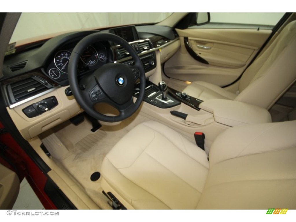 Venetian Beige Interior 2013 BMW 3 Series 328i Sedan Photo #69433924